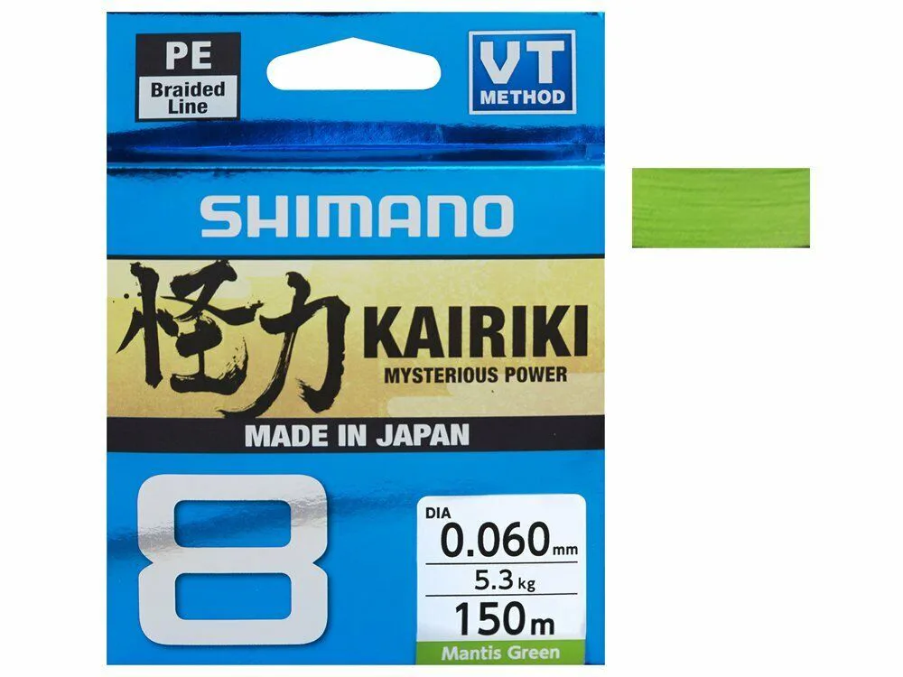 Shimano&#x20;Pleten&#x00E1;&#x20;&#x0161;&#x0148;&#x016F;ra&#x20;Kairiki&#x20;8&#x20;-&#x20;Mantis&#x20;Green&#x20;150m