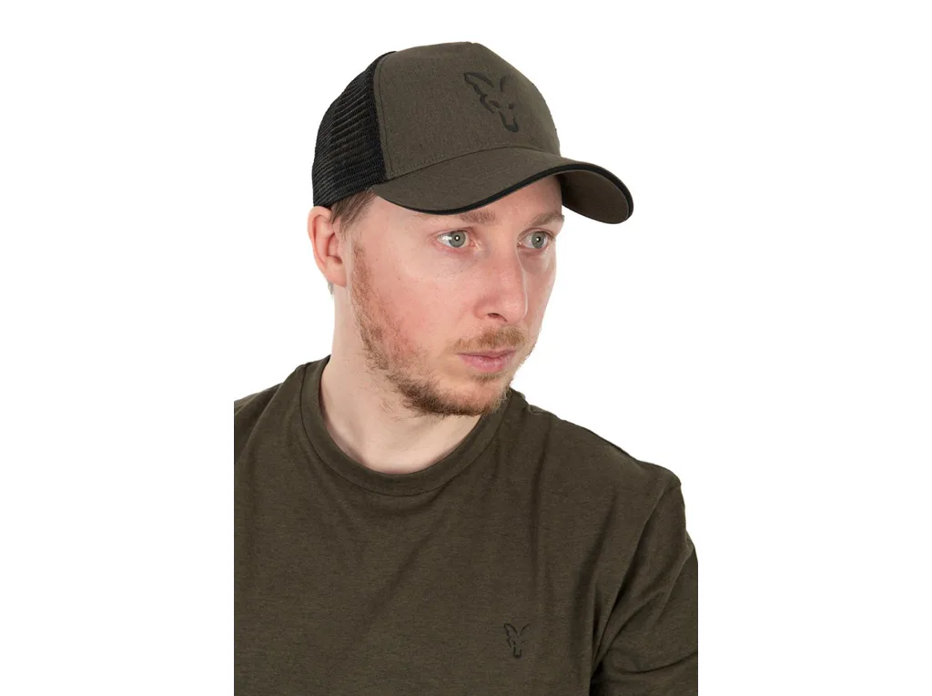 Fox&#x20;K&#x0161;iltovka&#x20;Collection&#x20;Trucker&#x20;Cap&#x20;Green&#x20;&amp;&#x20;Black