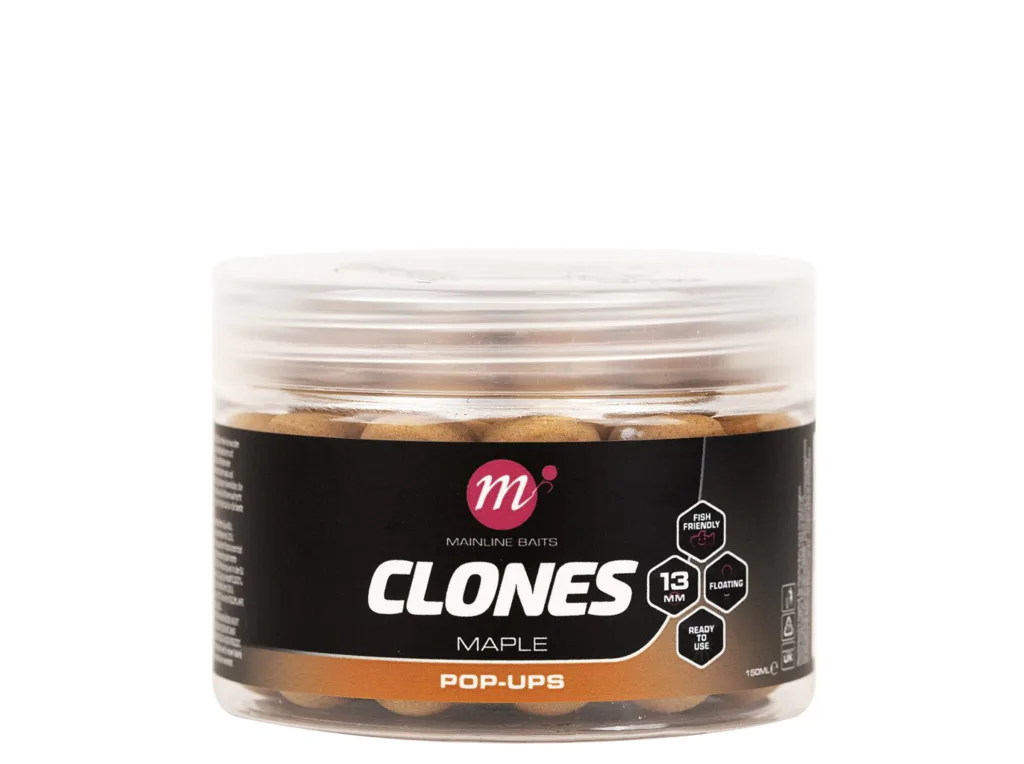 Mainline&#x20;Plovouc&#x00ED;&#x20;Boilies&#x20;Clones&#x20;Pop&#x20;Ups&#x20;-&#x20;Maple&#x20;13mm,&#x20;150ml