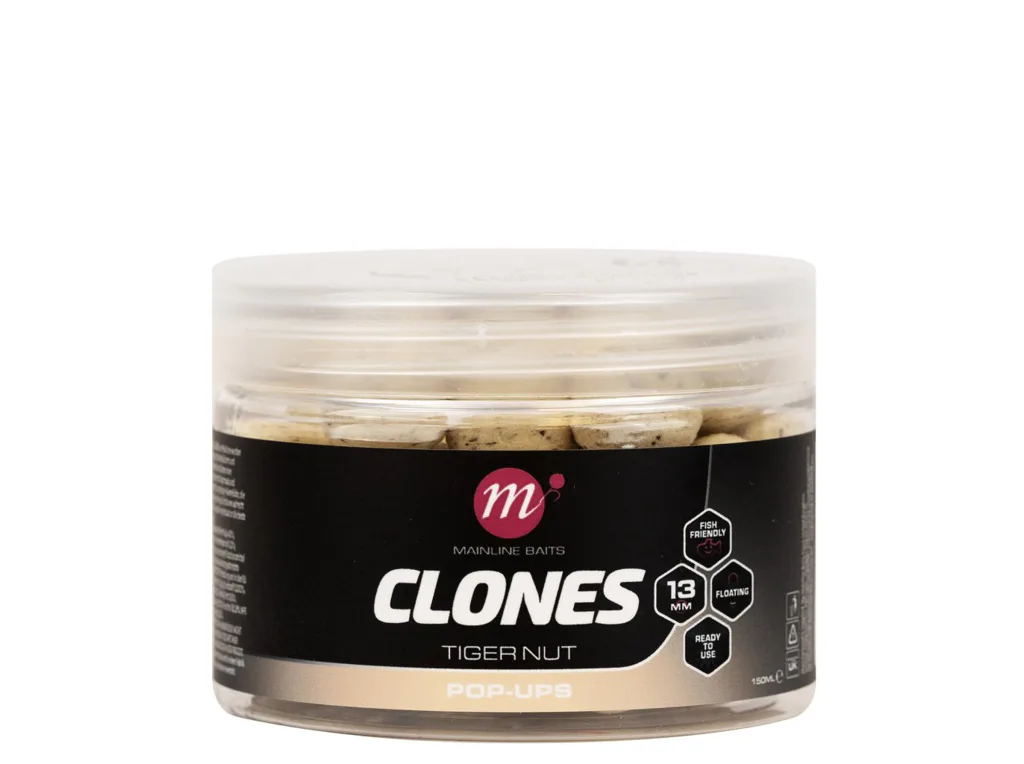 Mainline&#x20;Plovouc&#x00ED;&#x20;Boilies&#x20;Clones&#x20;Pop&#x20;Ups&#x20;-&#x20;Tiger&#x20;Nut&#x20;13mm,&#x20;150ml