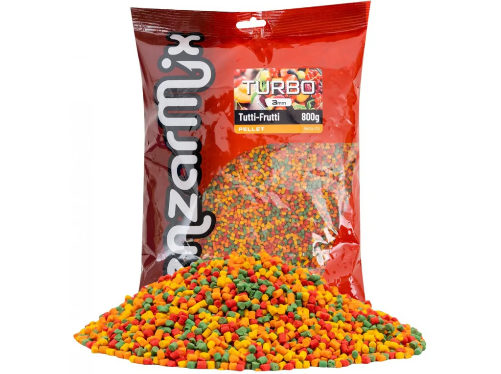 Benzar&#x20;Mix&#x20;Turbo&#x20;Pellet&#x20;-&#x20;Tutti&#x20;frutti&#x20;3mm,&#x20;800g