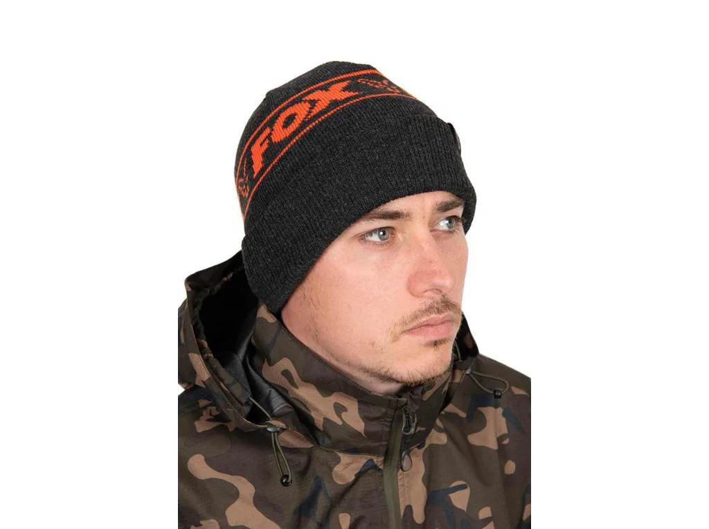 Fox&#x20;Kulich&#x20;Collection&#x20;Beanie&#x20;Hat&#x20;Black&#x2F;Orange