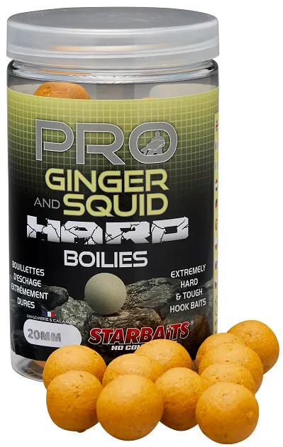 Starbaits&#x20;Hard&#x20;Boilies&#x20;Pro&#x20;Ginger&#x20;Squid&#x20;200g