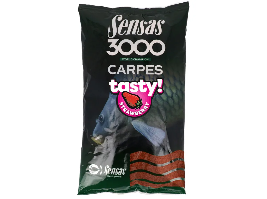 Sensas&#x20;Krmen&#x00ED;&#x20;3000&#x20;Carp&#x20;Tasty&#x20;Strawberry&#x20;&#x28;kapr&#x20;jahoda&#x29;&#x20;1kg
