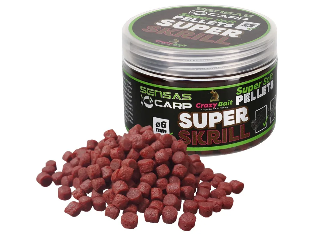 Sensas&#x20;Pelety&#x20;Super&#x20;Soft&#x20;Super&#x20;Krill&#x20;&#x28;krill&#x29;&#x20;6mm,&#x20;60g