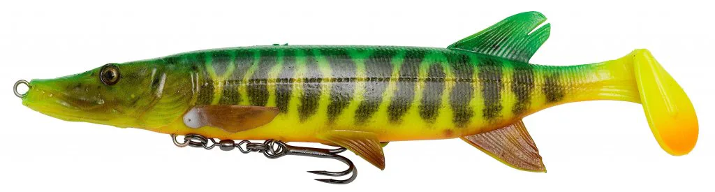 Savage&#x20;Gear&#x20;Gumov&#x00E1;&#x20;n&#x00E1;straha&#x20;4D&#x20;Pike&#x20;Shad&#x20;-&#x20;20cm,&#x20;65g&#x20;Firetiger