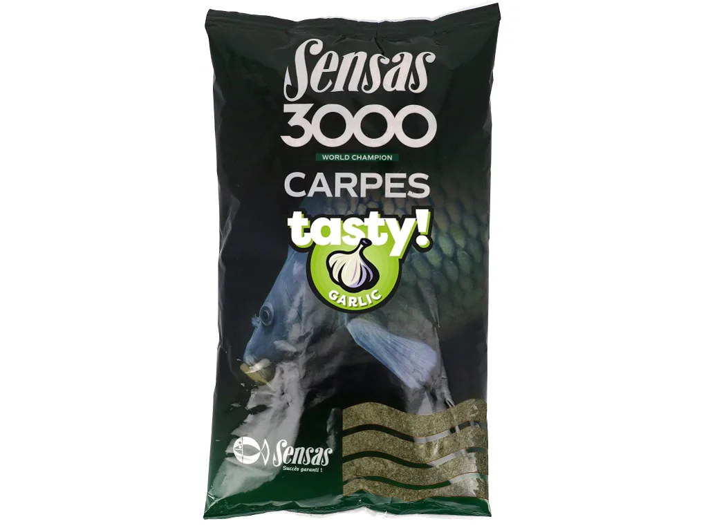 Sensas&#x20;Krmen&#x00ED;&#x20;3000&#x20;Carp&#x20;Tasty&#x20;Garlic&#x20;&#x28;kapr&#x20;&#x010D;esnek&#x29;&#x20;1kg
