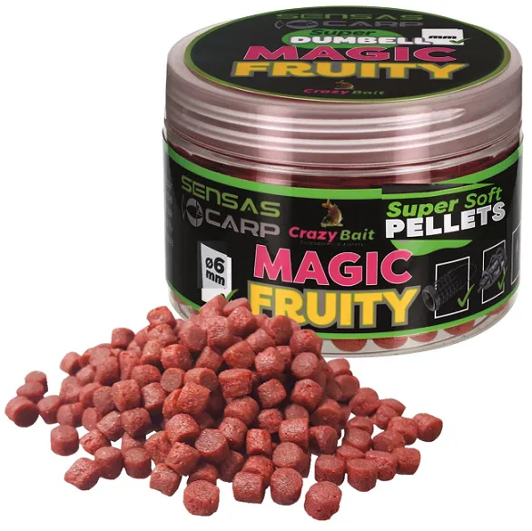 Sensas&#x20;Pelety&#x20;Super&#x20;Soft&#x20;Magic&#x20;Fruity&#x20;&#x28;ovoce&#x29;&#x20;6mm,&#x20;60g