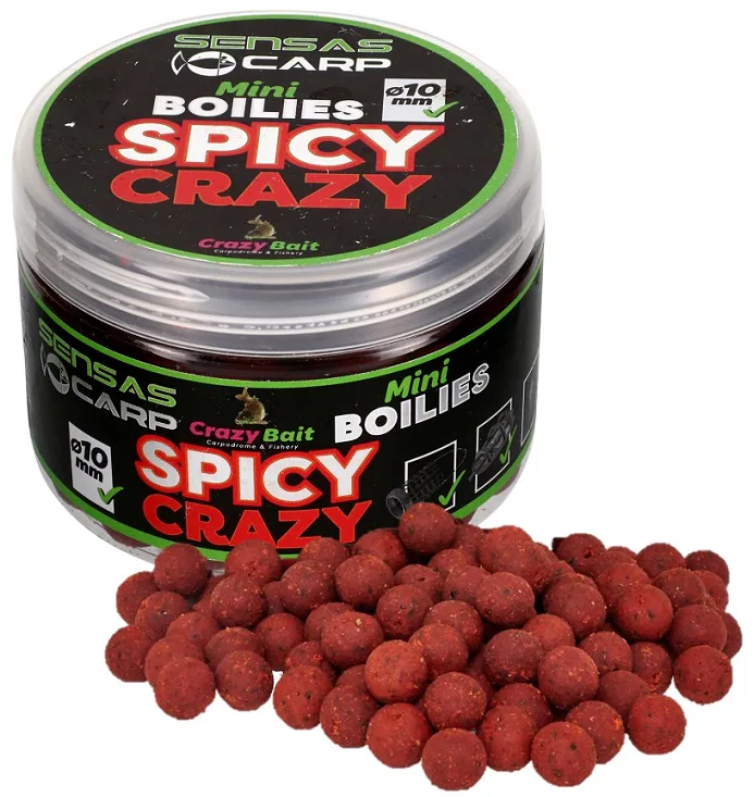 Sensas&#x20;Mini&#x20;Boilies&#x20;Crazy&#x20;Spicy&#x20;&#x28;ko&#x0159;en&#x00ED;&#x29;&#x20;10mm,&#x20;80g