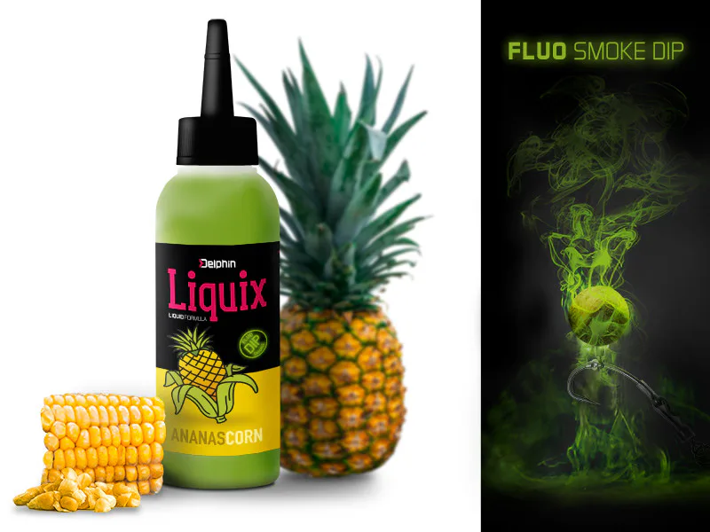 Delphin&#x20;Fluo&#x20;Dip&#x20;D&#x20;Snax&#x20;Liquix&#x20;-&#x20;kuku&#x0159;ice&#x2F;ananas&#x20;100ml