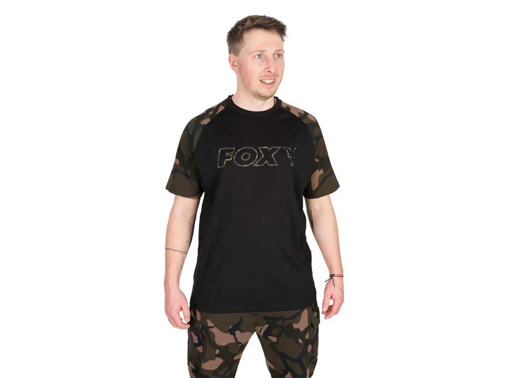 Fox&#x20;Tri&#x010D;ko&#x20;Black&#x20;&#x2F;&#x20;Camo&#x20;Outline&#x20;T-Shirt