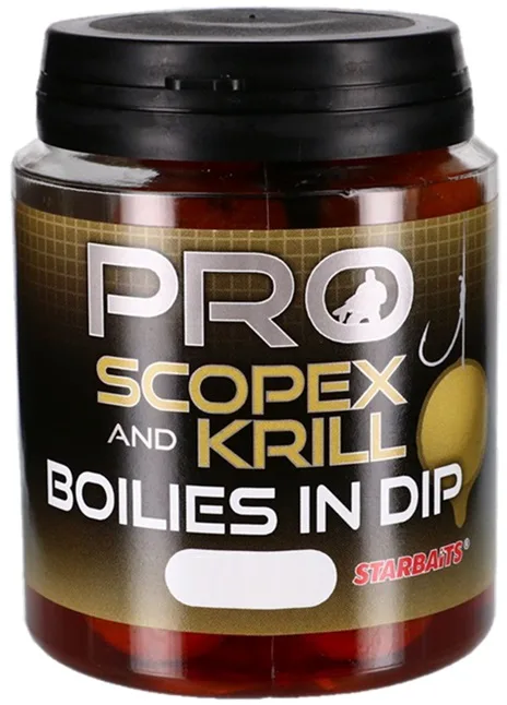 Starbaits&#x20;Boilies&#x20;in&#x20;Dip&#x20;Pro&#x20;Scopex&#x20;Krill&#x20;150g