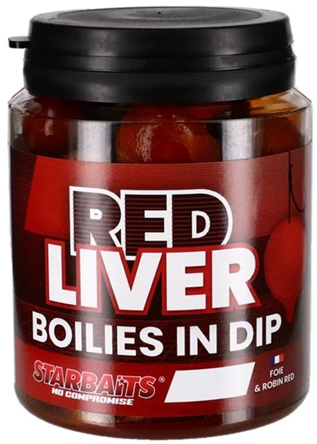 Starbaits&#x20;Boilies&#x20;in&#x20;Dip&#x20;Red&#x20;Liver&#x20;150g