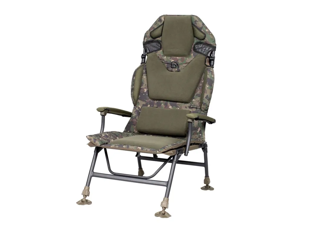 Trakker&#x20;K&#x0159;eslo&#x20;komfortn&#x00ED;&#x20;s&#x20;podru&#x010D;kami&#x20;Levelite&#x20;Camo&#x20;Longback&#x20;Chair