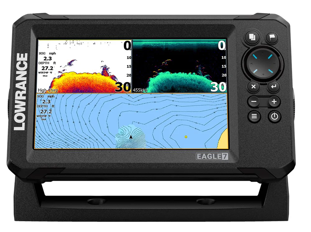 Lowrance&#x20;Echolot&#x20;Eagle&#x20;7&#x20;se&#x20;sondou&#x20;Splitshot&#x20;HD