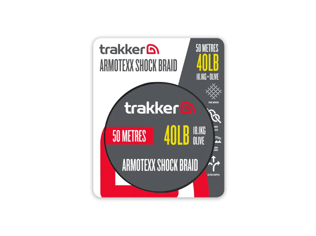 Trakker&#x20;&#x0160;okov&#x00E1;&#x20;&#x0161;&#x0148;&#x016F;ra&#x20;Armotexx&#x20;Shock&#x20;Braid&#x20;40lb,&#x20;18,1kg,&#x20;50m