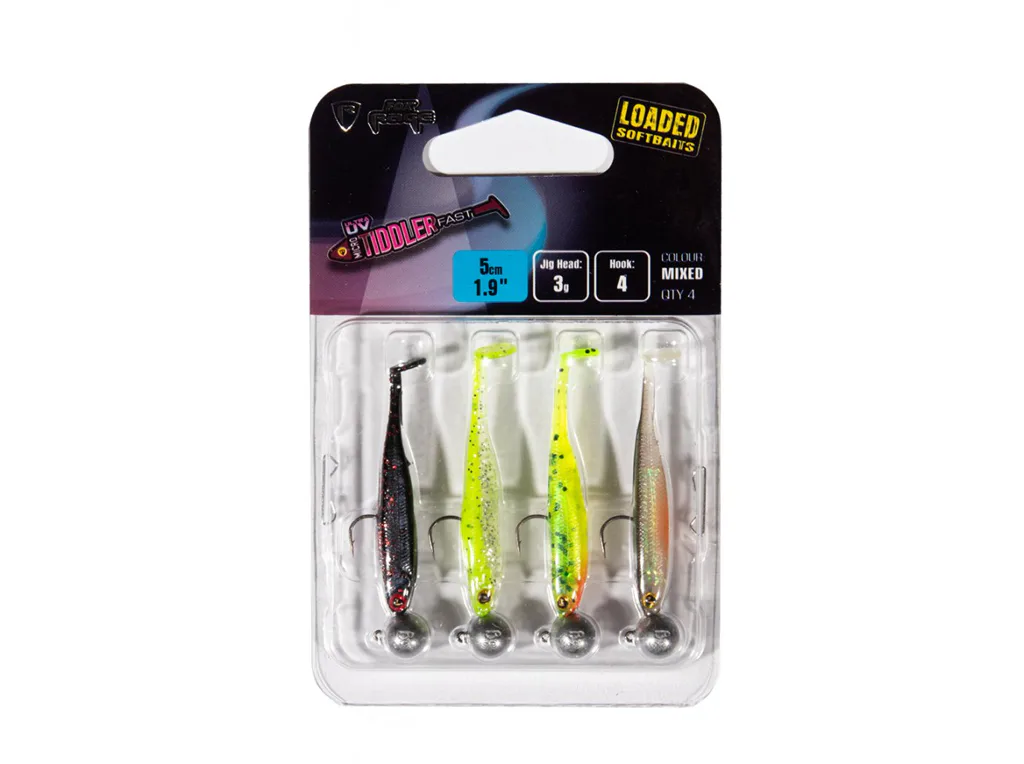 Fox&#x20;Rage&#x20;Gumov&#x00E1;&#x20;n&#x00E1;straha&#x20;Micro&#x20;Tiddler&#x20;Fast&#x20;Loaded&#x20;2&#x20;-&#x20;UV&#x20;Mixed&#x20;Colour&#x20;Pack&#x20;5cm,&#x20;4ks