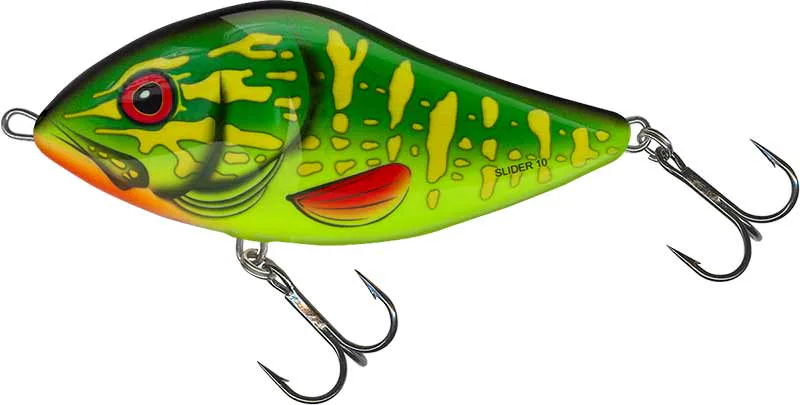 Salmo&#x20;Wobler&#x20;Slider&#x20;Floating&#x20;-&#x20;Green&#x20;Pike&#x20;7cm