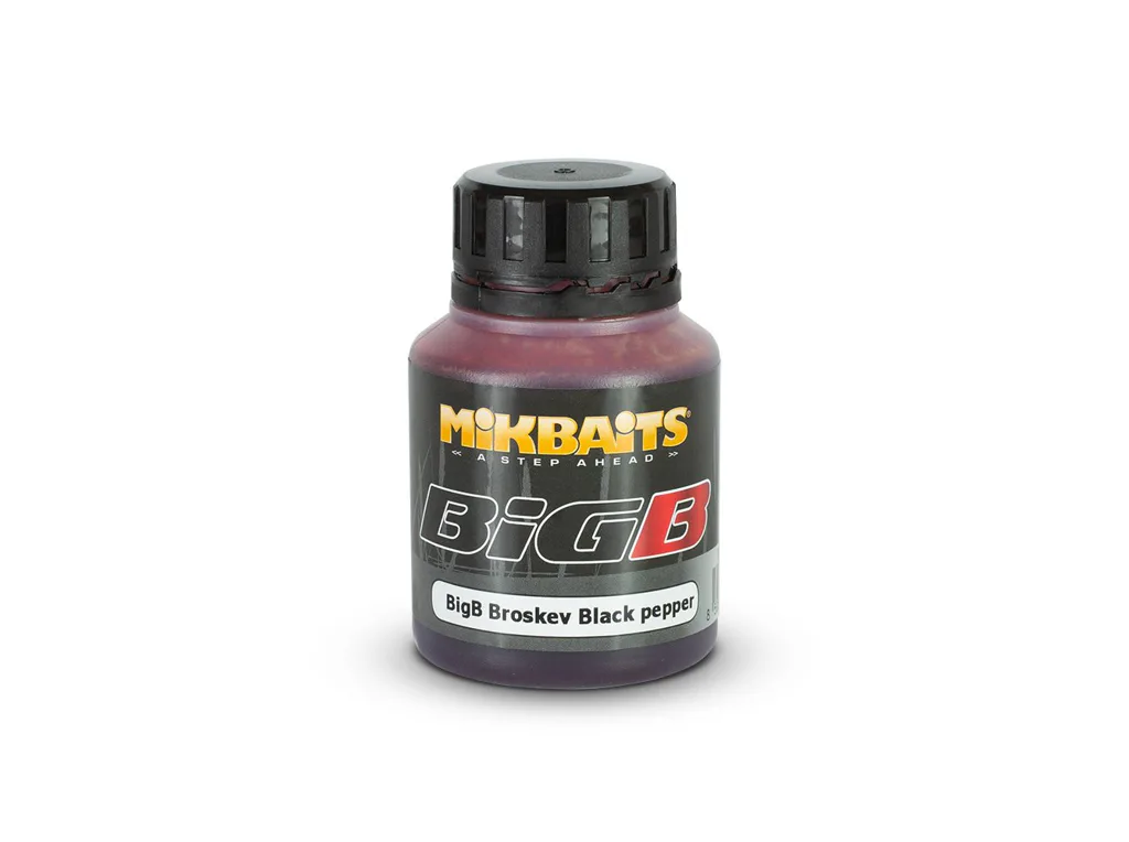 Mikbaits&#x20;Ultra&#x20;dip&#x20;BigB&#x20;Broskev&#x20;Black&#x20;Pepper&#x20;125ml