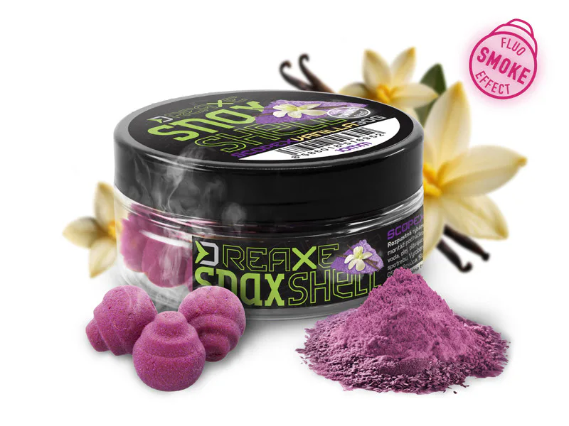 Delphin&#x20;N&#x00E1;straha&#x20;Wafters&#x20;D&#x20;SNAX&#x20;SHELL&#x20;-&#x20;scopex&#x2F;vanilka&#x20;12mm,&#x20;30g