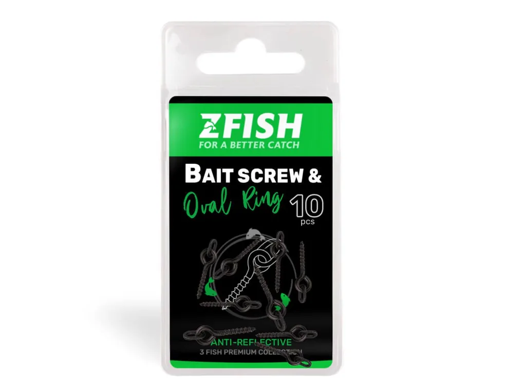 Zfish&#x20;Vrt&#x00E1;&#x010D;ek&#x20;s&#x20;krou&#x017E;kem&#x20;Bait&#x20;Screw&#x20;&amp;&#x20;Oval&#x20;Ring&#x20;10ks