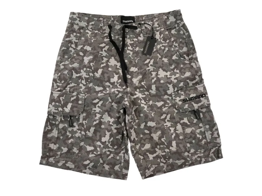 Shimano&#x20;Kra&#x0165;asy&#x20;Wear&#x20;Cargo&#x20;Shorts&#x20;Grey&#x20;Camo