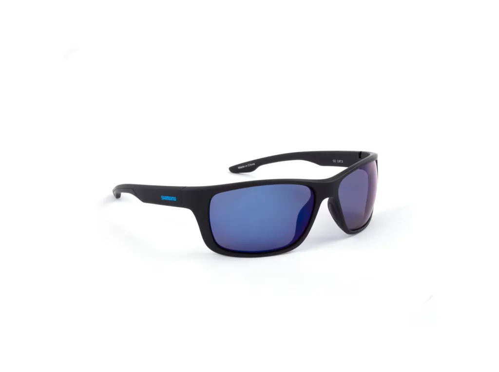 Shimano&#x20;Br&#x00FD;le&#x20;Eyewear&#x20;Technium&#x20;Matte&#x20;Black&#x20;&amp;&#x20;Blue&#x20;Mirror