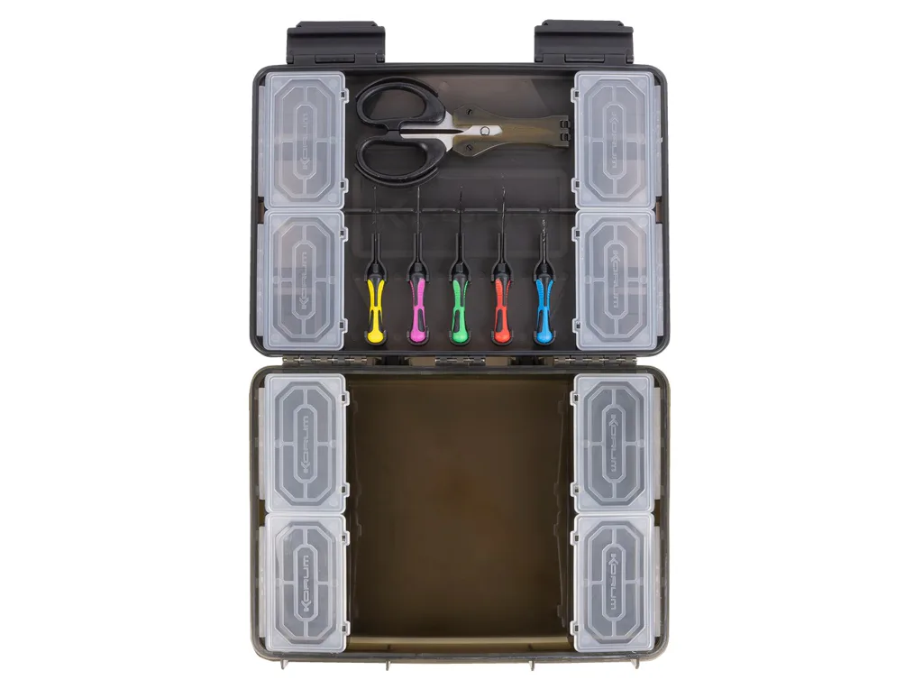 Korum&#x20;Tackle&#x20;Box&#x20;Slim&#x20;Blox&#x20;Loaded