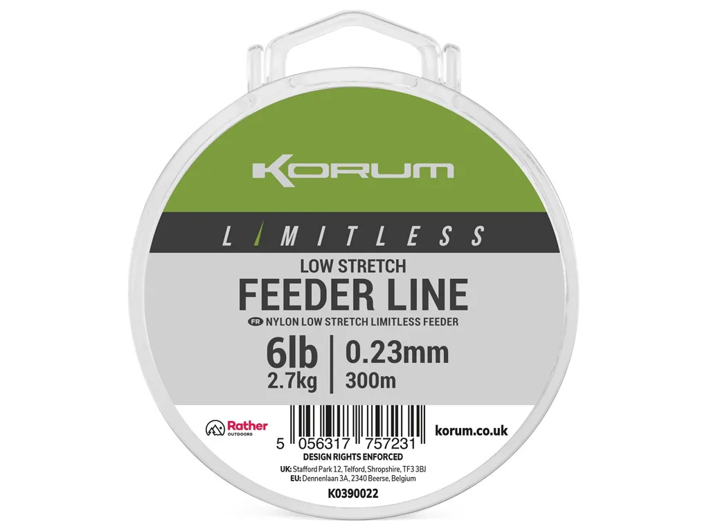 Korum&#x20;Vlasec&#x20;Limitless&#x20;Feeder&#x20;Line&#x20;300m