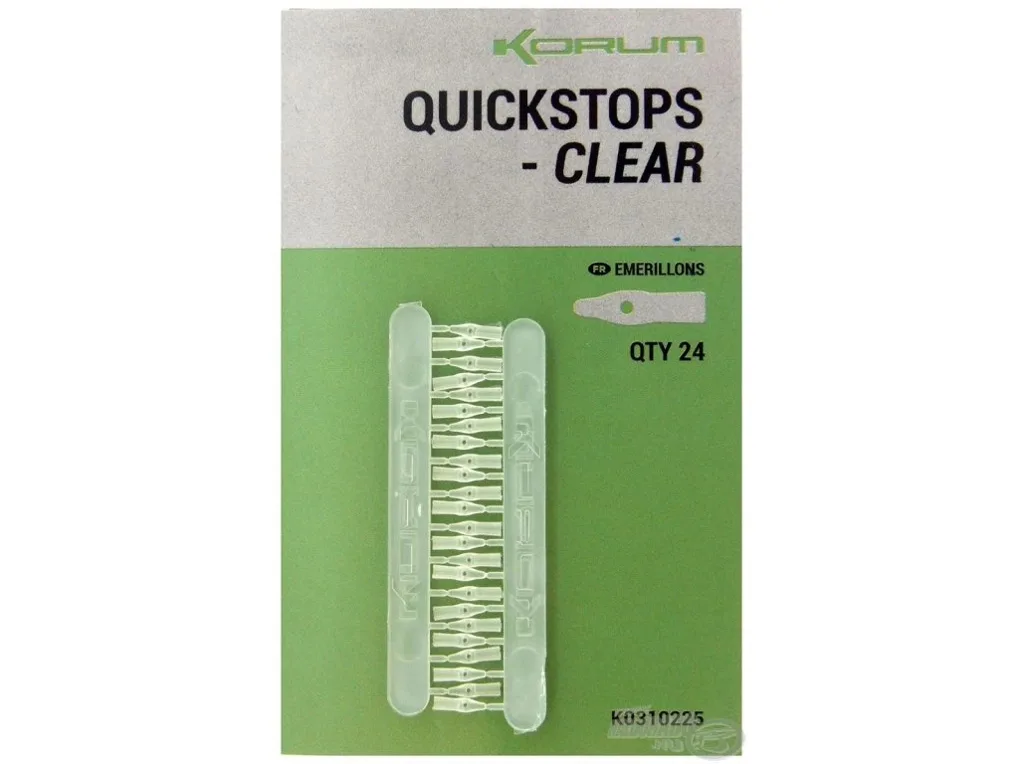 Korum&#x20;Zar&#x00E1;&#x017E;ky&#x20;Quickstops&#x20;Clear&#x20;24ks