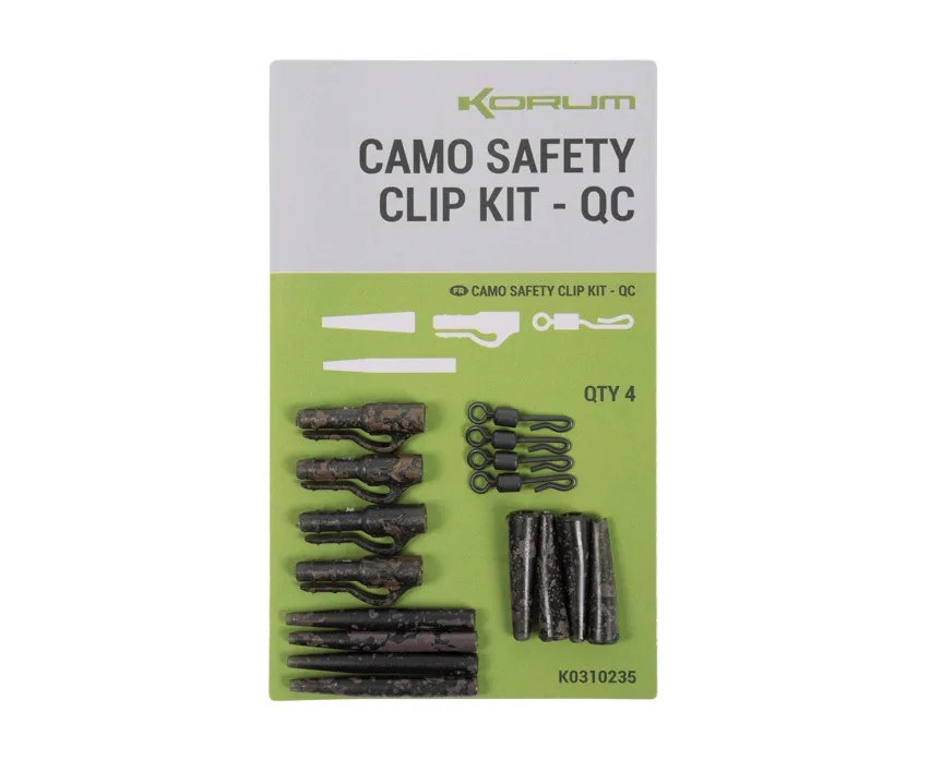 Korum&#x20;Z&#x00E1;v&#x011B;sky&#x20;Camo&#x20;Safety&#x20;Clip&#x20;Kit&#x20;QC&#x20;4ks