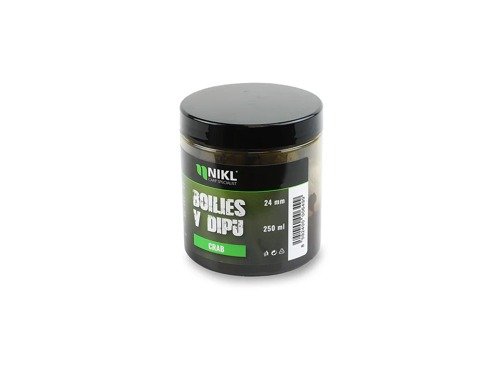 Nikl&#x20;Boilies&#x20;v&#x20;dipu&#x20;Crab&#x20;250ml