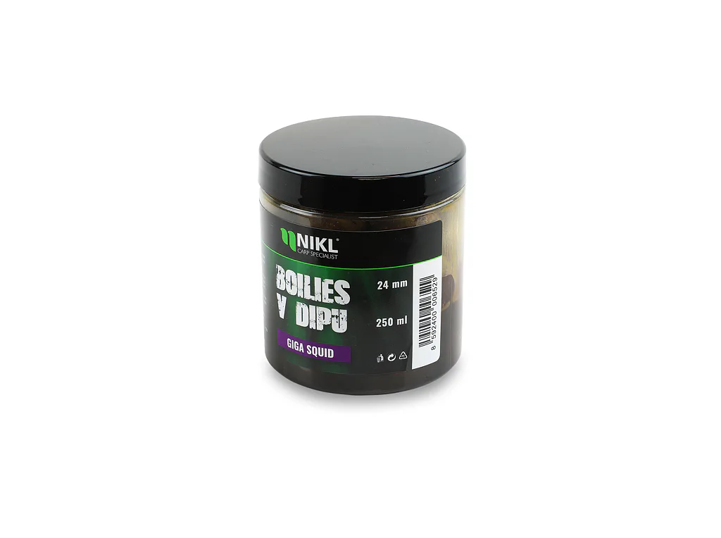 Nikl&#x20;Boilies&#x20;v&#x20;dipu&#x20;Giga&#x20;Squid&#x20;250ml