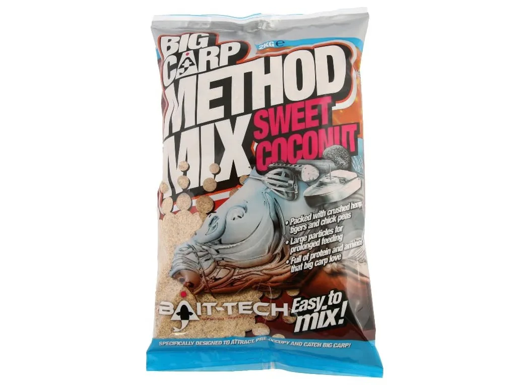 Bait-Tech&#x20;Krm&#x00ED;tkov&#x00E1;&#x20;sm&#x011B;s&#x20;Big&#x20;Carp&#x20;Method&#x20;Mix&#x20;-&#x20;Coconut&#x20;2kg