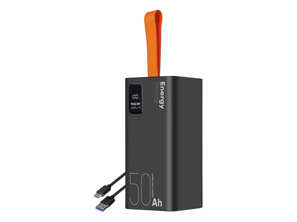 OBAL:ME Powerbanka EnergyPulse 50000mAh, 22.5W Black