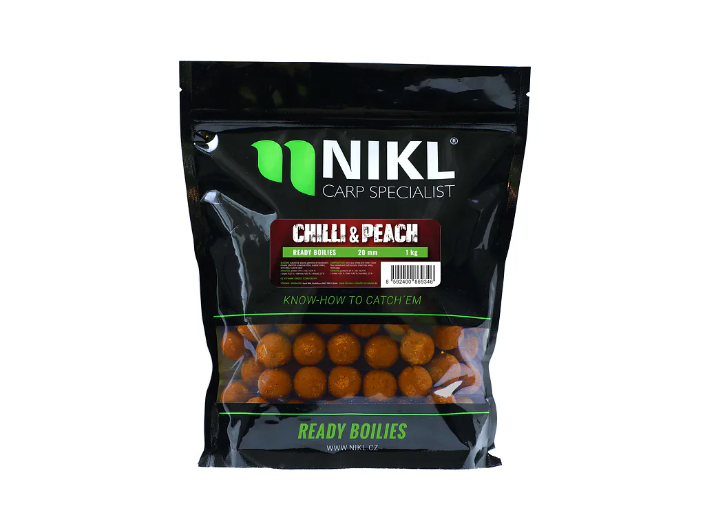 Nikl Ready boilie Chilli &amp; Peach