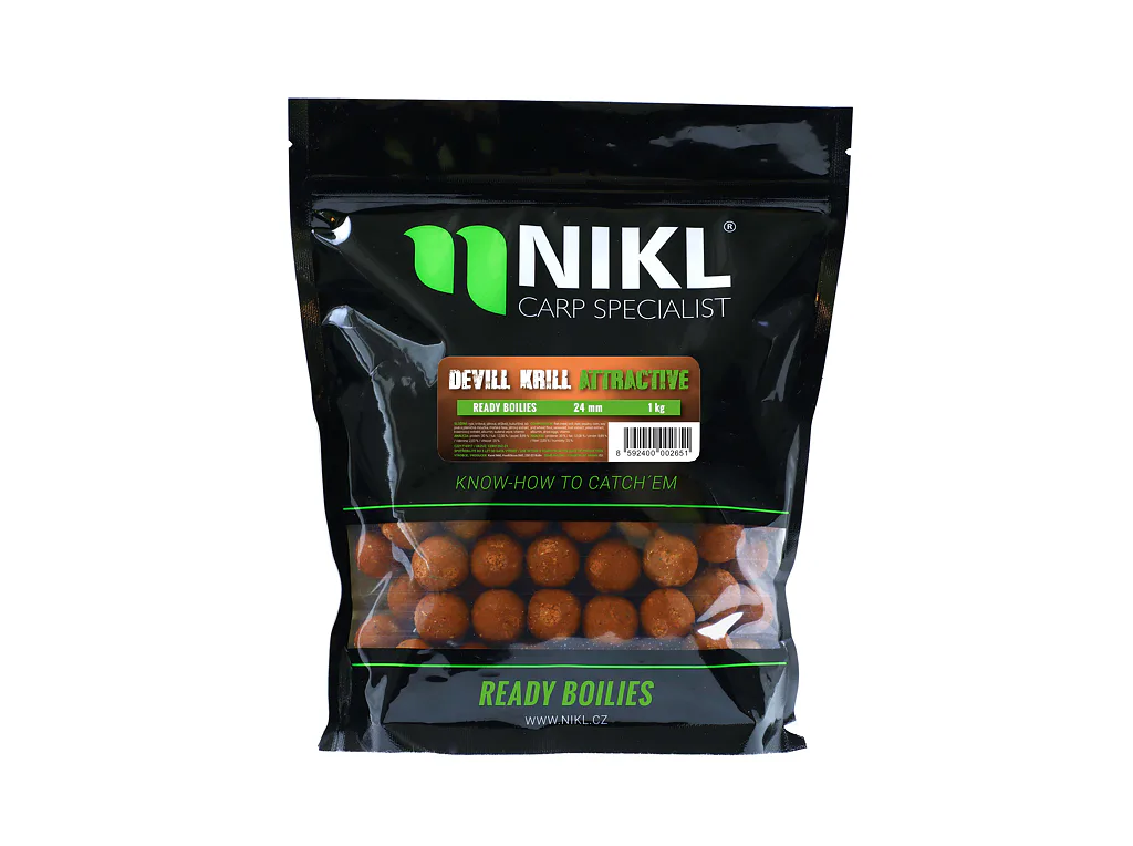 Nikl Ready boilie Devill Krill Attractive