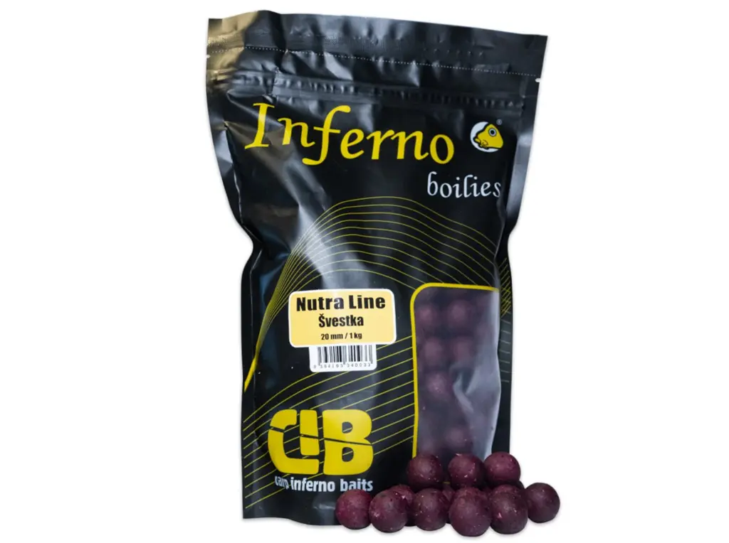Carp Inferno Boilies Nutra Line - Švestka 20mm, 1kg
