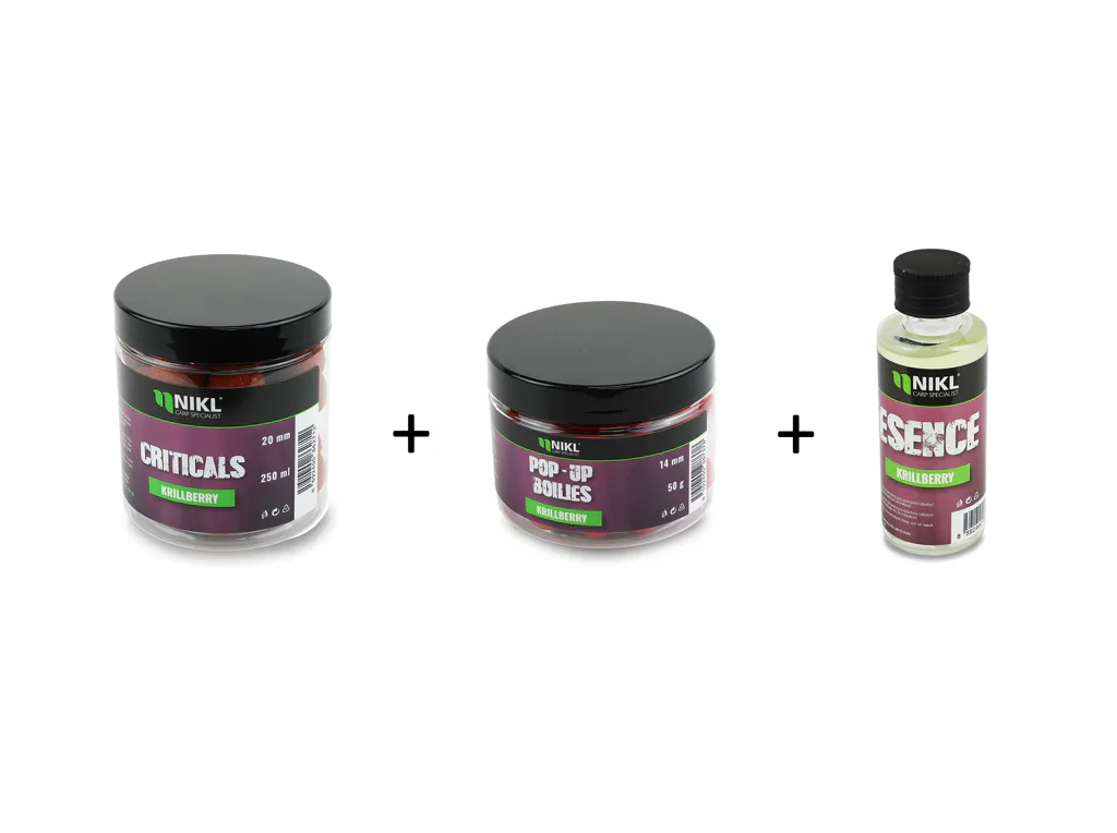 Nikl Criticals + Plovoucí boilies + Esence Krill Berry
