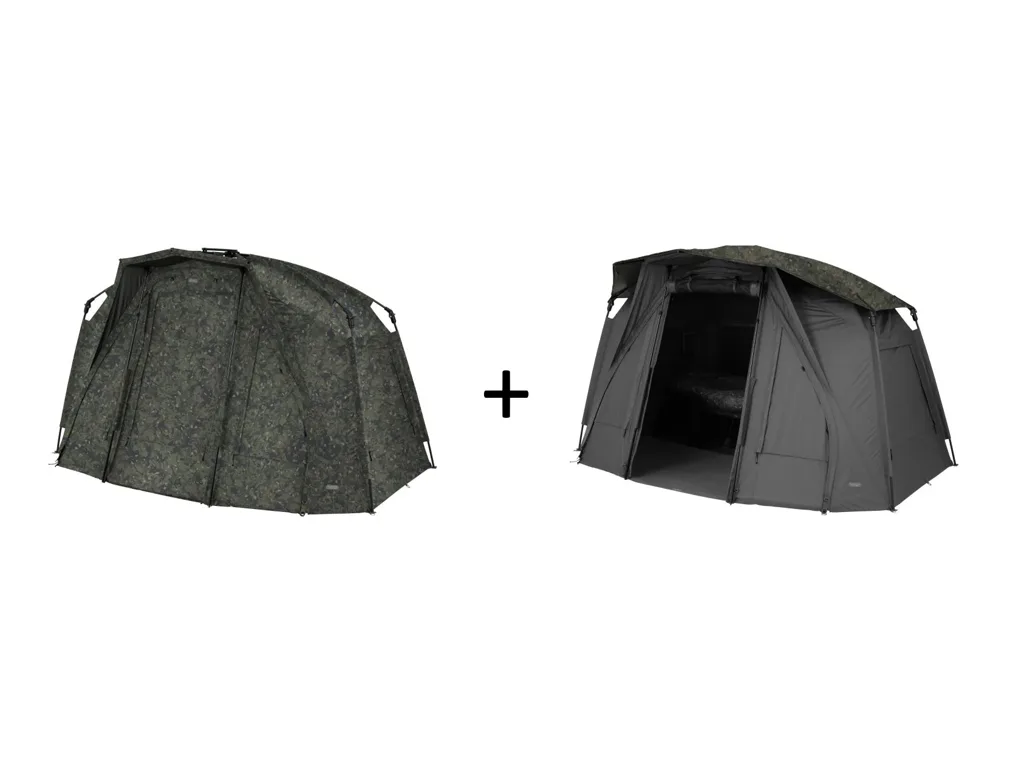 Trakker Bivak Tempest RS 100 Camo + Kšilt Skull Cap