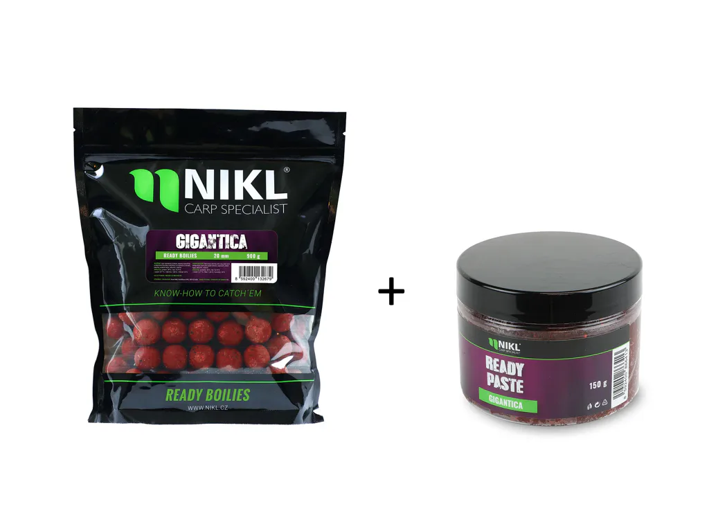 Nikl Ready boilie 20mm, 900g + Ready pasta Gigantica