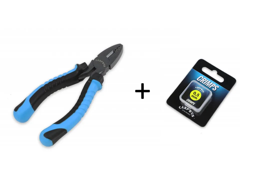 Carp´R´Us Krimpovací kleště Crimp Pliers + Krimpovací svorky Crimps 50ks