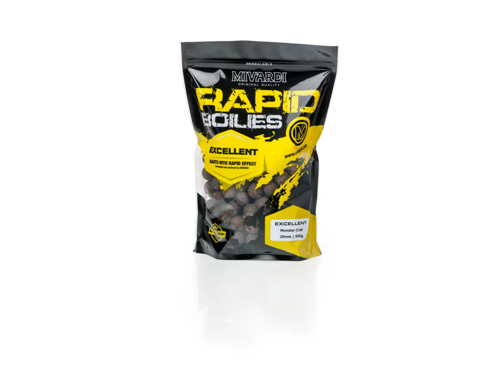 Mivardi&#x20;Rapid&#x20;Boilies&#x20;Excellent&#x20;Monster&#x20;Crab&#x20;20mm,&#x20;950g