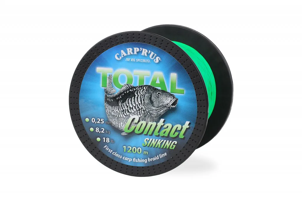 Carp´R´Us Kmenová šňůra Total Contact Sinking Green 0,25mm