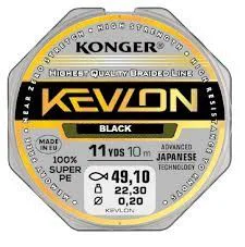 Konger&#x20;Pletenka&#x20;Kevlon&#x20;X4&#x20;Black&#x20;10m