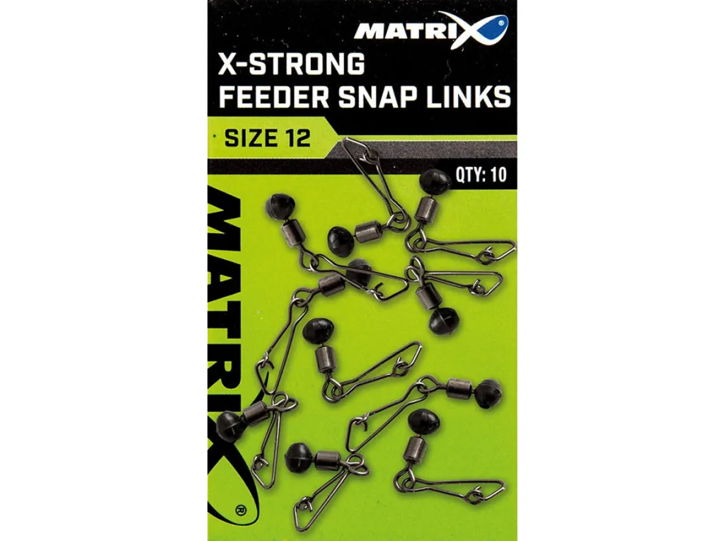 Matrix&#x20;Karabinka&#x20;s&#x20;obratl&#x00ED;kem&#x20;X-Strong&#x20;Feeder&#x20;Snap&#x20;Link&#x20;10ks