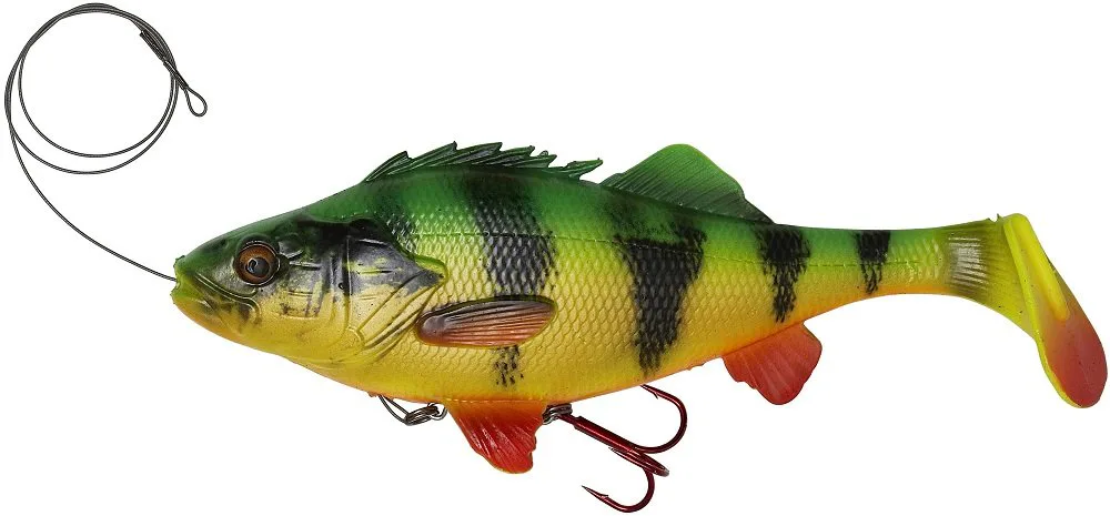 Savage&#x20;Gear&#x20;Gumov&#x00E1;&#x20;n&#x00E1;straha&#x20;4D&#x20;Perch&#x20;Shad&#x20;Slow&#x20;Sink&#x20;Firetiger&#x20;12,5cm,&#x20;23g