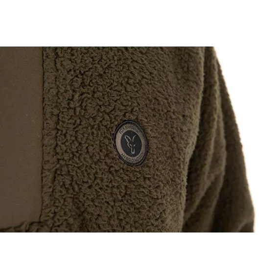 Olive Sherpa Hybrid Jacket