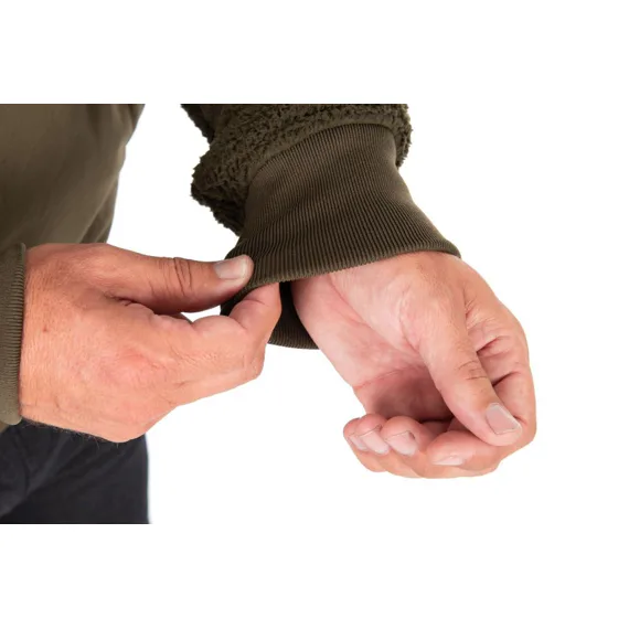 Olive Sherpa Hybrid Jacket