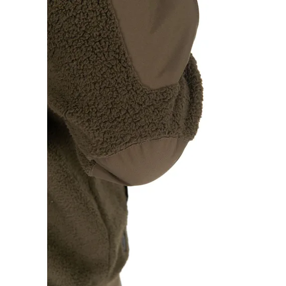 Olive Sherpa Hybrid Jacket